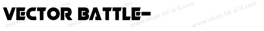 Vector Battle字体转换